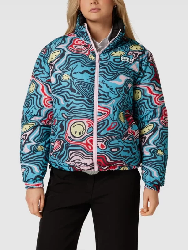KARL KANI Steppjacke Mit Label-Stitching Modell ‘RETRO’ – Rosa 7