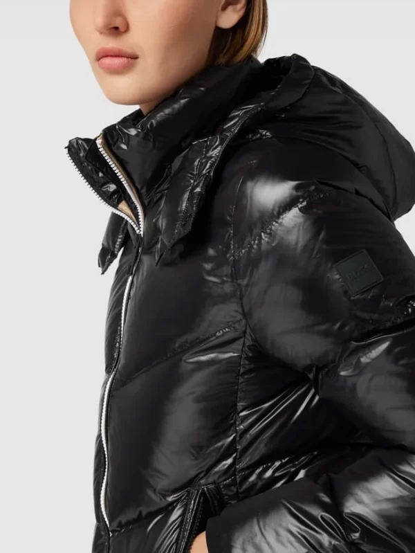 BOSS Daunenjacke Mit Label-Details Modell ‘Pepule’ – Schwarz 4