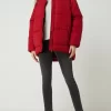 Vila Oversized Steppjacke Mit Stehkragen Modell ‘Vitrust’ – Wattiert – Dunkelrot 17