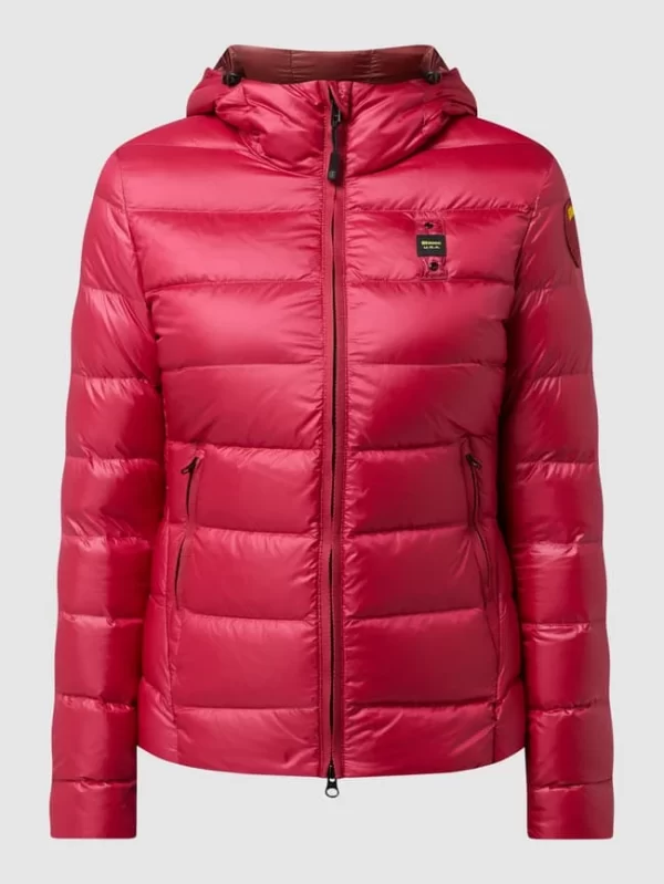 Blauer Usa Daunenjacke Mit Kapuze – Pink 3