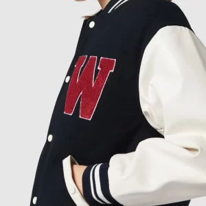 REVIEW College-Jacke Mit Stehkragen – Marineblau 11
