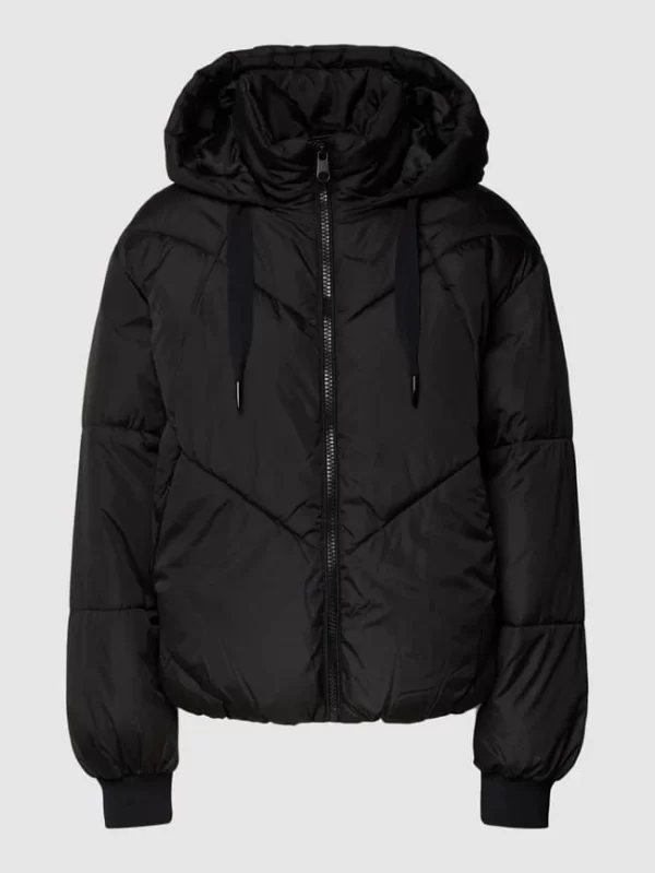 Vero Moda Outdoor Cropped Steppjacke Mit Reißverschlusstaschen – Schwarz 3