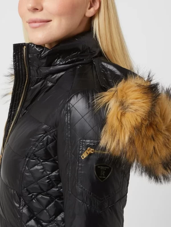 ROCKANDBLUE Daunenjacke Mit Webpelz Modell ‘Eve’ – Schwarz 4