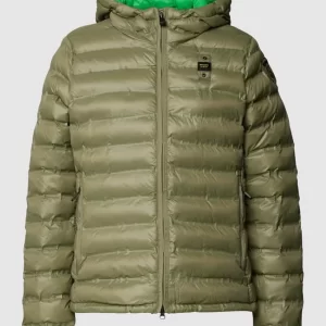Blauer Usa Steppjacke Mit Label-Patch – Olivgrün 9