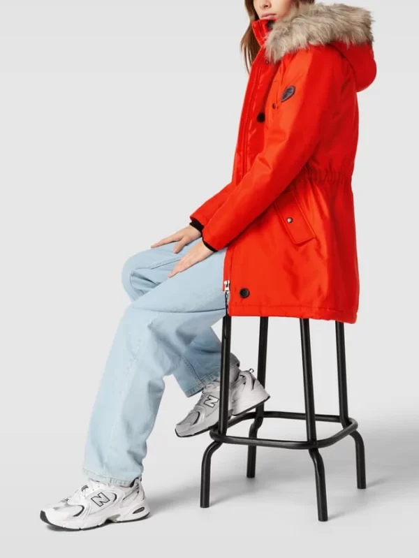 Only Parka Mit Kunstpelzkragen Modell ‘ONLIRS’ – Rot 1
