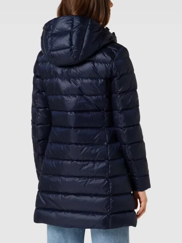 Blauer Usa Daunenjacke Mit Label-Patch – Dunkelblau 6