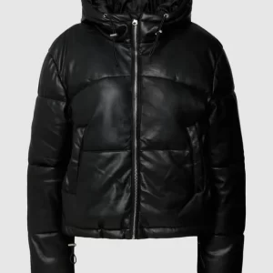 REVIEW Steppjacke In Leder-Optik – Schwarz 9