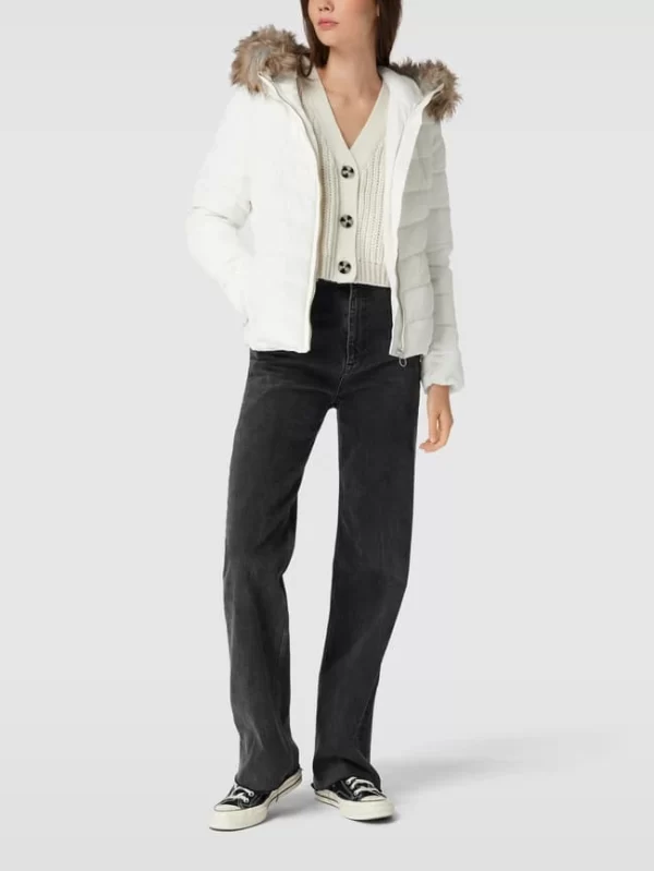 Only Steppjacke Mit Kunstpelzkragen Modell ‘ELLAN’ – Offwhite 1