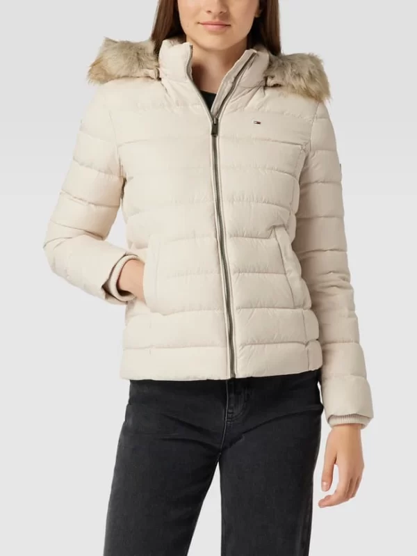 Tommy Jeans Steppjacke Mit Brand-Stitching Modell ‘BASIC HOODED DOWN JACKET’ – Sand 5