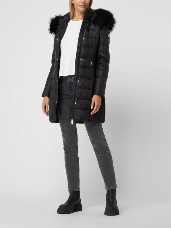 ROCKANDBLUE Daunenjacke Mit Webpelz Modell ‘Beam’ – Schwarz 1