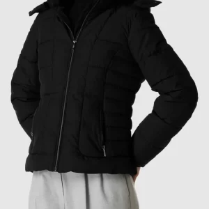 Jake*s Collection Steppjacke Mit Kunstpelzkragen – Schwarz 13
