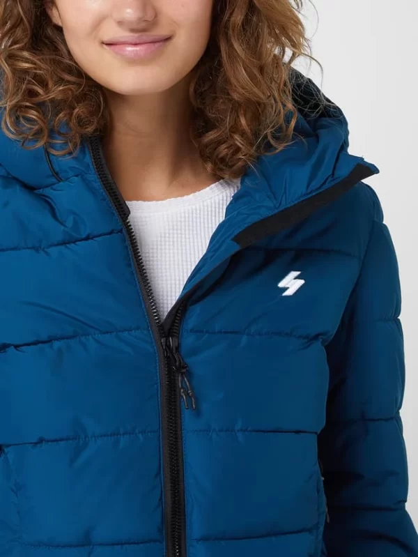 Superdry Steppjacke Mit Label-Stitching Modell ‘SPIRIT’ – Petrol 4