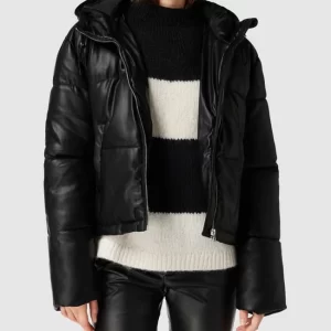 REVIEW Steppjacke In Leder-Optik – Schwarz 13