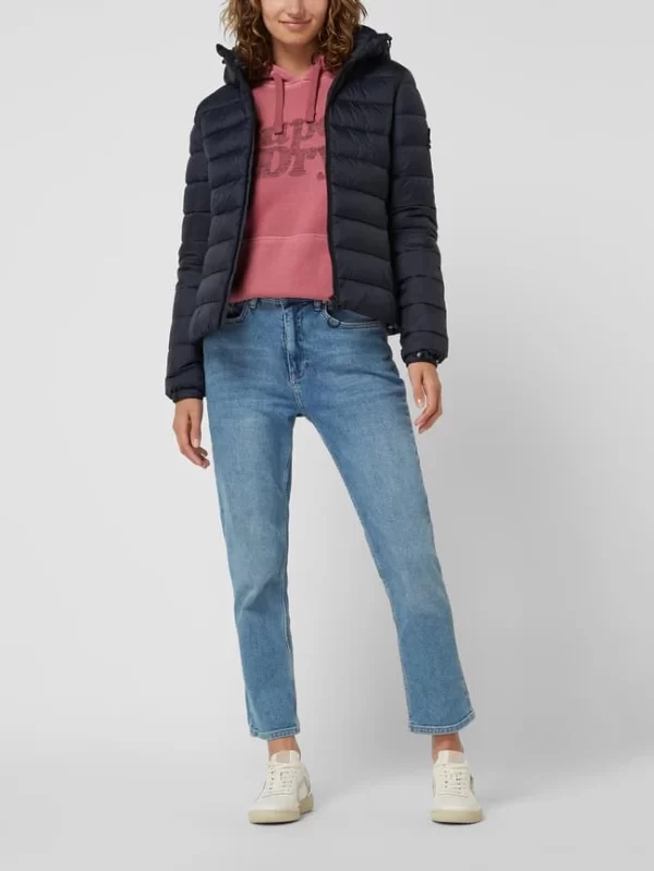 Superdry Steppjacke Mit Abnehmbarer Kapuze – Marineblau 1