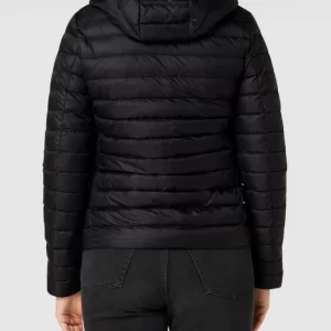 Tommy Hilfiger Daunenjacke In Stepp-Optik Mit Kapuze – Schwarz 15