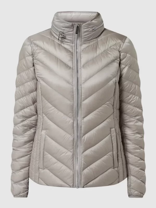 MICHAEL Michael Kors Light-Daunenjacke Mit Herausnehmbarer Kapuze – Silber 3