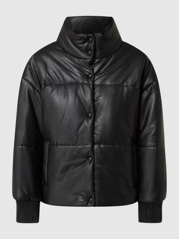Studio AR Steppjacke Aus Leder Modell ‘Mariana’ – Schwarz 3