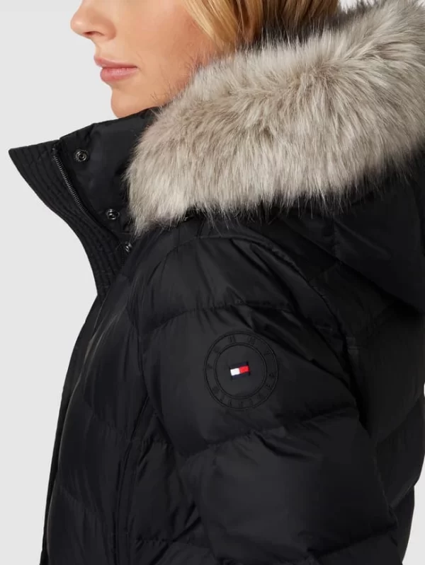 Tommy Hilfiger Daunenjacke Mit Label-Detail Modell ‘TYRA’ – Schwarz 4