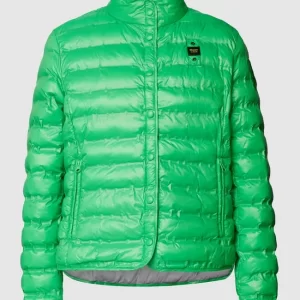 Blauer Usa Steppjacke Mit Label-Patch – Grün 9