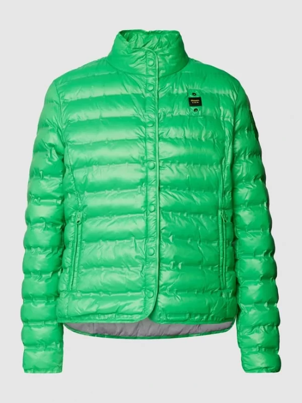 Blauer Usa Steppjacke Mit Label-Patch – Grün 3