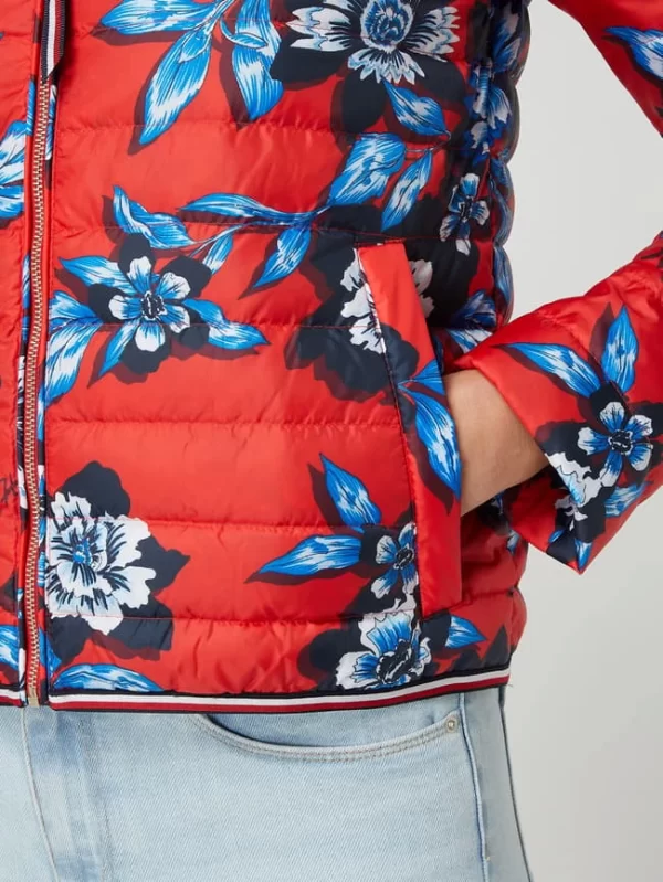 Tommy Hilfiger Daunenjacke Mit Stehkragen – Wasserabweisend – Rot 4