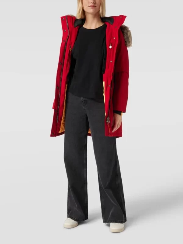 Wellensteyn Parka Mit Label-Applikation Modell ‘WOLKENLOS’ – Rot 1