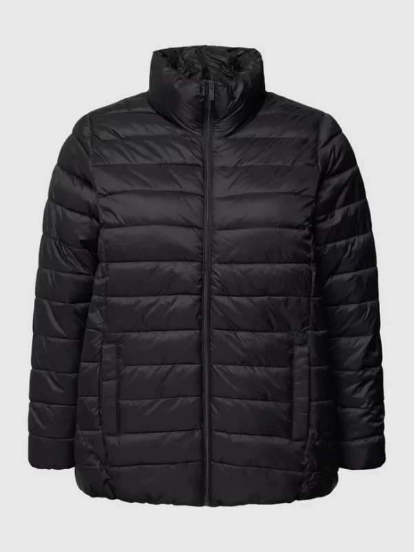 KAFFE Curve PLUS SIZE Steppjacke Mit Stehkragen Modell ‘KCLORANA’ – Schwarz 3