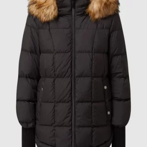 Comma Daunenjacke Mit Abnehmbarer Kapuze – Schwarz 9