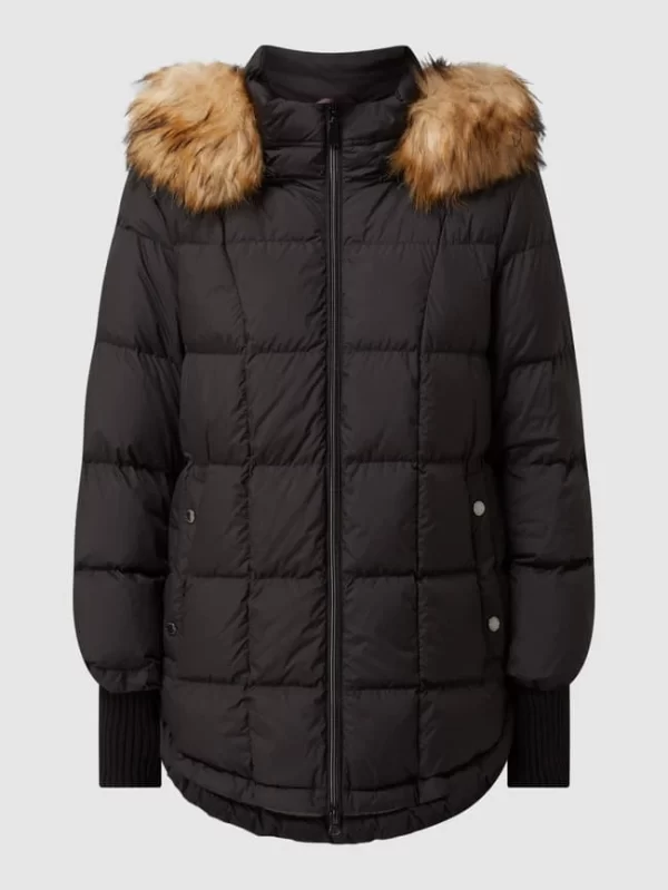 Comma Daunenjacke Mit Abnehmbarer Kapuze – Schwarz 3