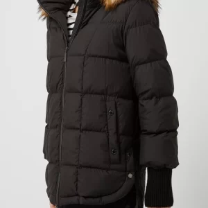 Comma Daunenjacke Mit Abnehmbarer Kapuze – Schwarz 13