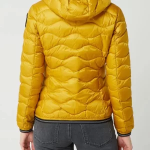 Blauer Usa Daunenjacke Mit Kapuze – Gelb 15