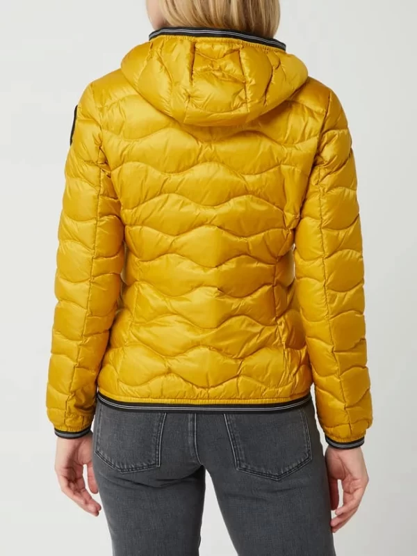 Blauer Usa Daunenjacke Mit Kapuze – Gelb 6