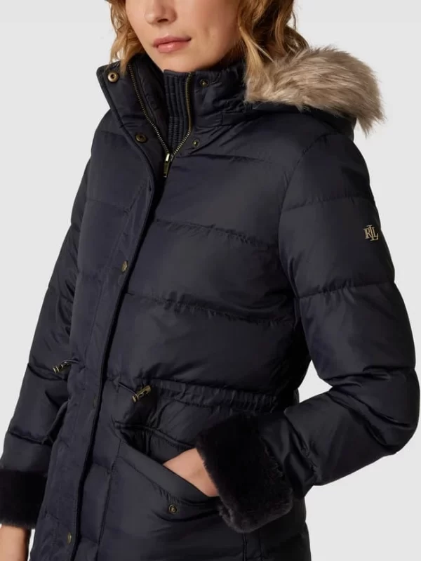 Lauren Ralph Lauren Daunenjacke Mit Label-Details – Marineblau 4