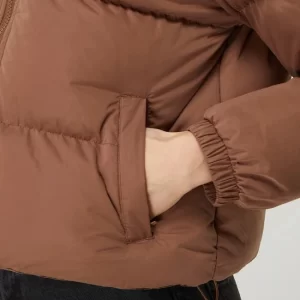 URBAN CLASSICS Cropped Steppjacke Mit Stehkragen – Camel 11