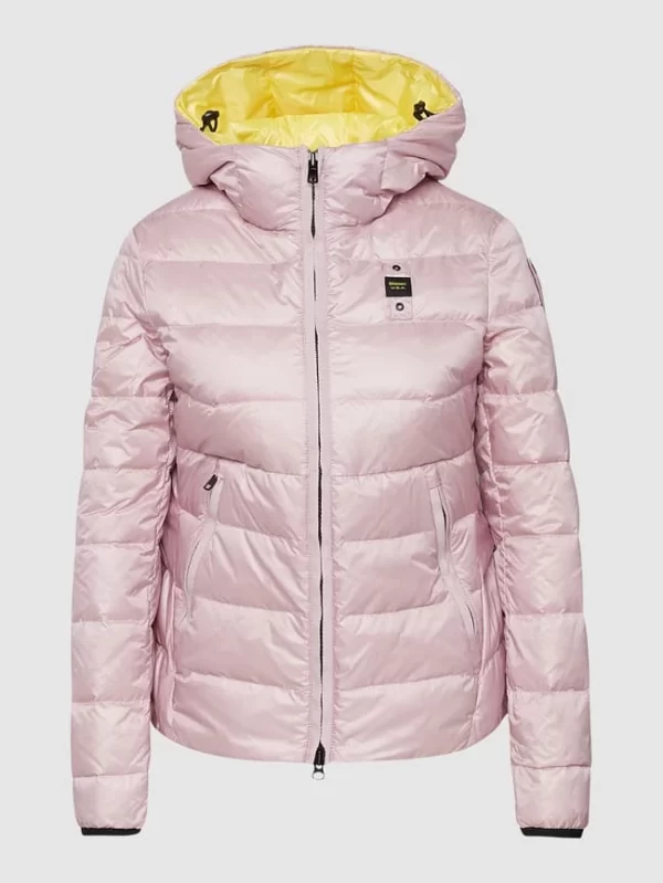 Blauer Usa Daunenjacke In Stepp-Optik – Flieder 3