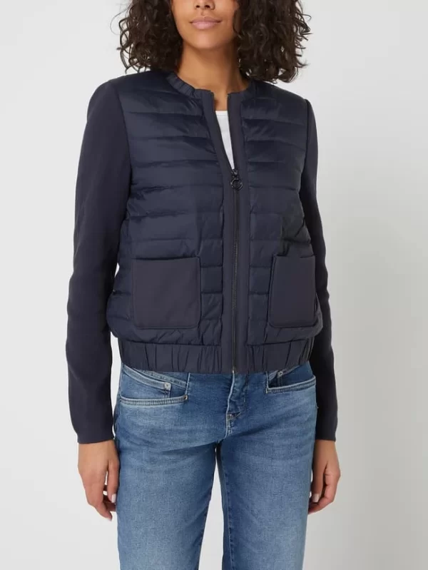 S.Oliver BLACK LABEL Daunenjacke Mit Stehkragen – Marineblau 5