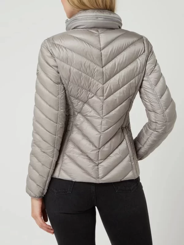 MICHAEL Michael Kors Light-Daunenjacke Mit Herausnehmbarer Kapuze – Silber 7