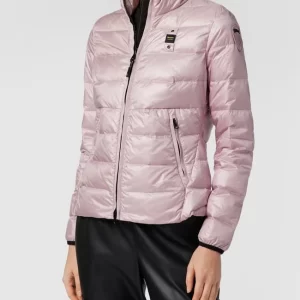 Blauer Usa Daunenjacke Mit Brand-Detail – Flieder 13