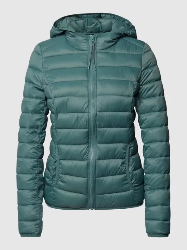 REVIEW Steppjacke Mit Seitlichen Eingrifftaschen – Petrol 3