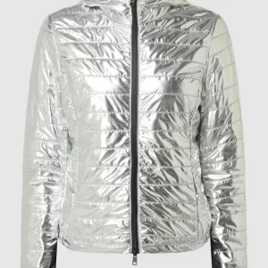 Freaky Nation Steppjacke Mit Kapuze – Silber 9