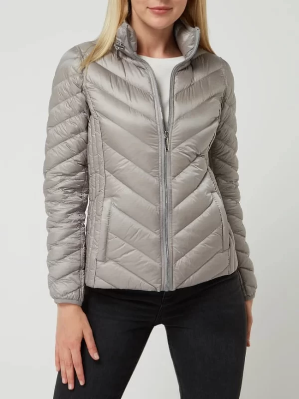 MICHAEL Michael Kors Light-Daunenjacke Mit Herausnehmbarer Kapuze – Silber 5