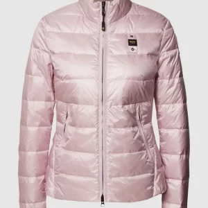 Blauer Usa Daunenjacke Mit Brand-Detail – Flieder 9