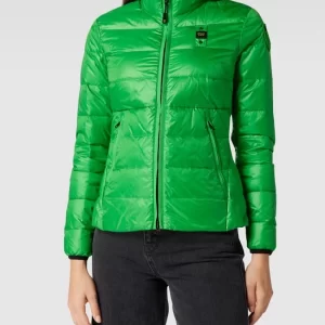 Blauer Usa Daunenjacke Mit Brand-Detail – Grün 13