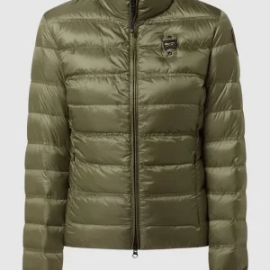 Blauer Usa Daunenjacke Mit Stehkragen – Olivgrün 9