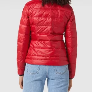 Blauer Usa Daunenjacke Mit Brand-Detail – Rot 15