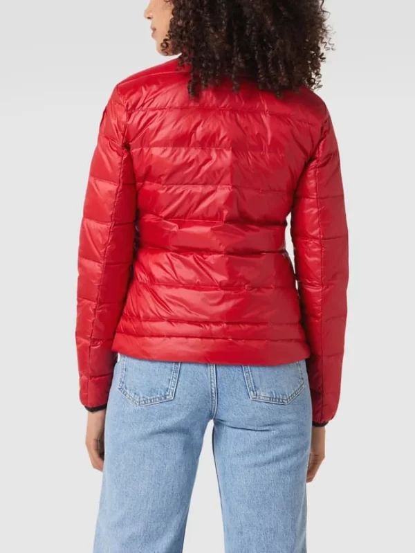 Blauer Usa Daunenjacke Mit Brand-Detail – Rot 6