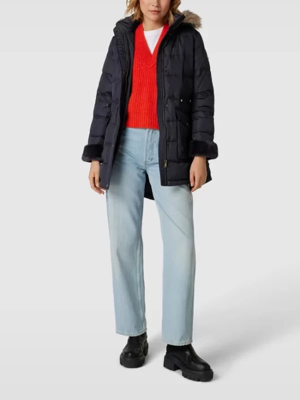 Lauren Ralph Lauren Daunenjacke Mit Label-Details – Marineblau 1