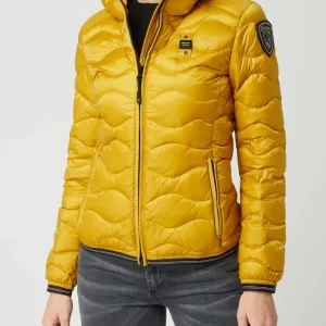 Blauer Usa Daunenjacke Mit Kapuze – Gelb 13