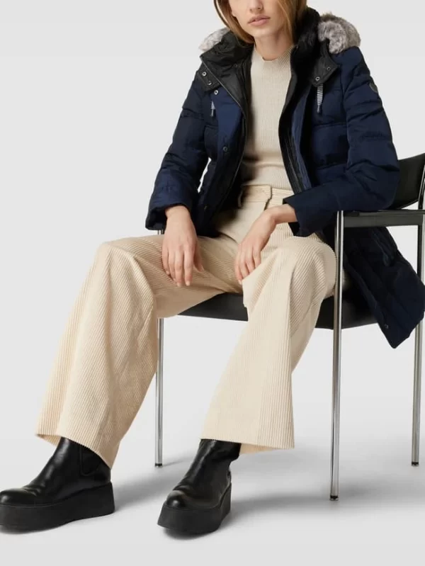 Gil Bret Steppjacke Mit Abnehmbarer Kapuze – Marineblau 1