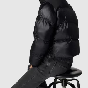 No.1 Como Steppjacke Mit Label-Print Modell ‘KATIE’ – Schwarz 11